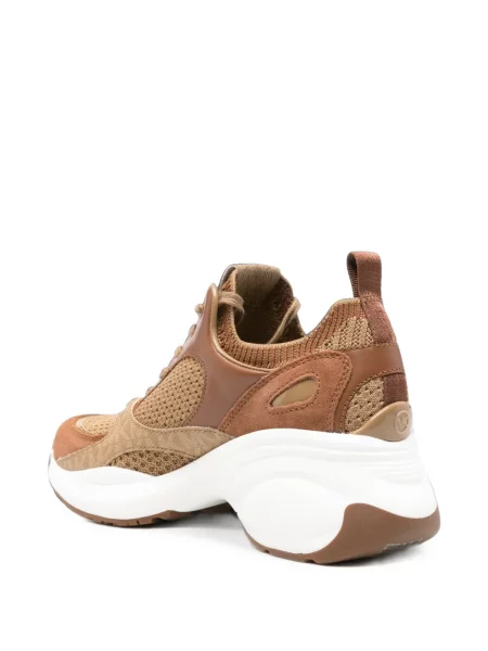 Sneakerși Michael Kors chunky cu autograf maro