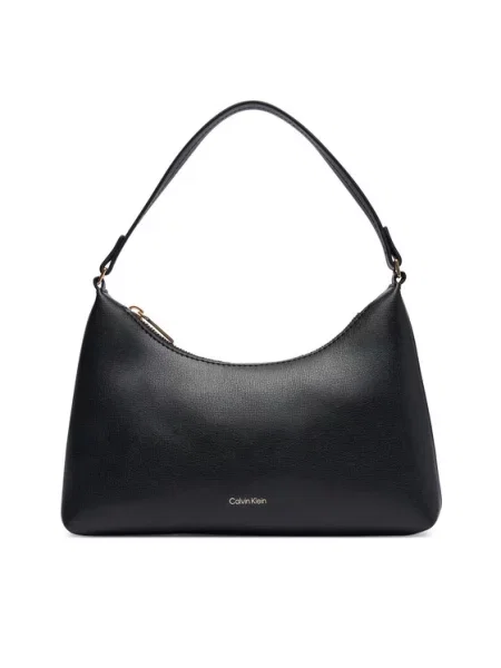 Calvin Klein Дамска чанта Foil Logo Small Shoulder Bag черен