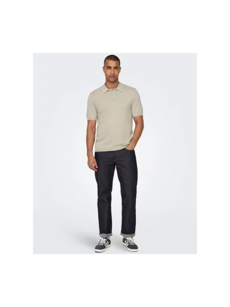 Koszulka polo Only & Sons szara