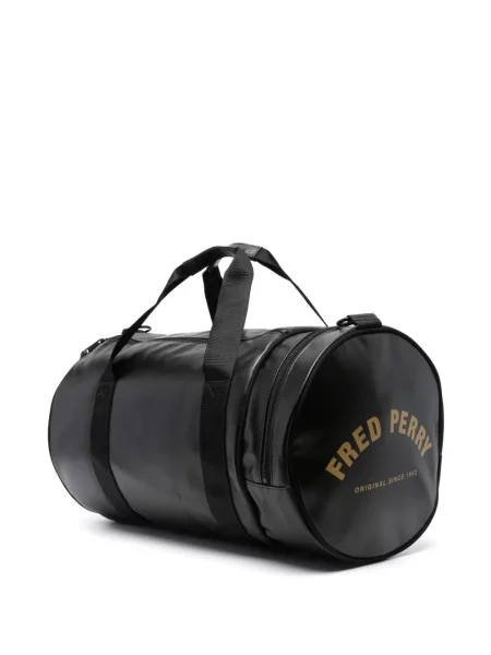 Raštuotas lagaminas Fred Perry juoda