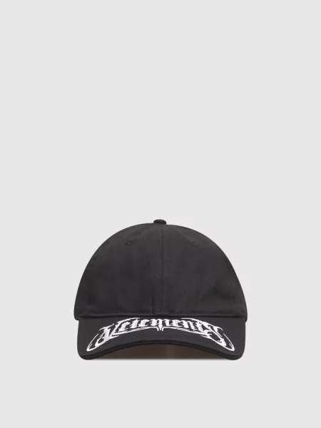 Кепка з вишивкою логотипа Vetements чорна