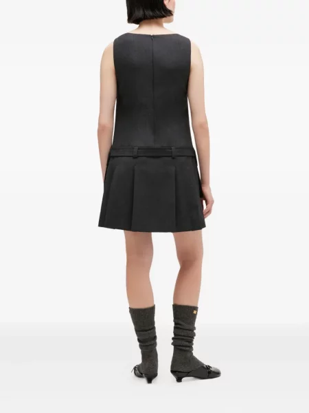 Rochie mini Ganni de costum gri