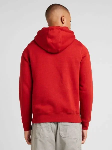 Tommy Hilfiger mikina s kapucňou pánska s bavlnou červená