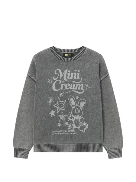 Pulover Mini Cream cu imagine gri