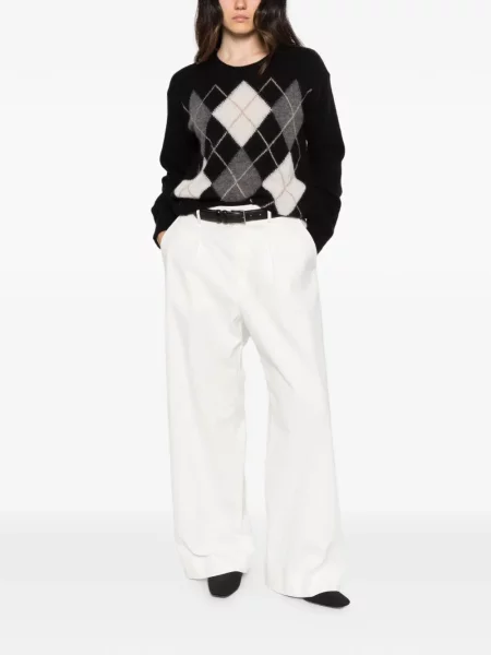 Pulover Roberto Collina cu model argyle negru