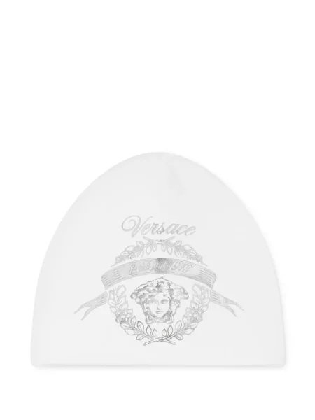 Czapka z daszkiem dziecięca Versace biała