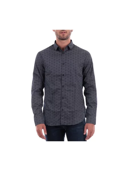 Koszula Armani Exchange klasyczna niebieska