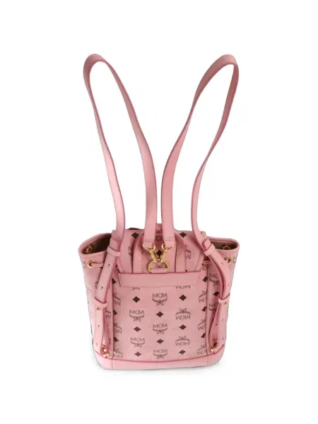 Rucsac Mcm cu imagine cu cataramă roz
