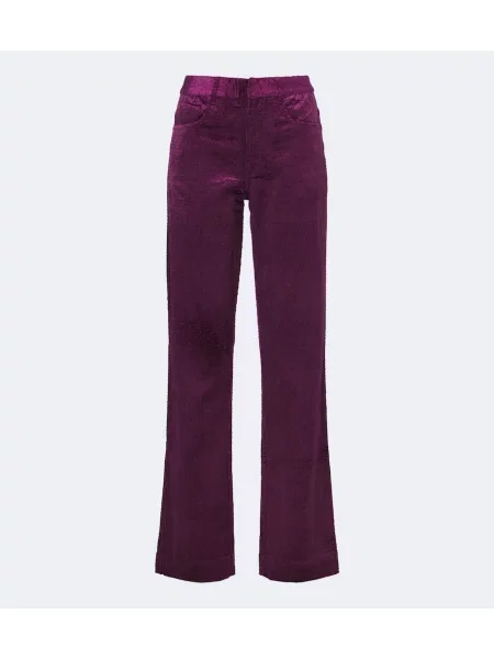Pantaloni Christopher Esber de catifea cord violet