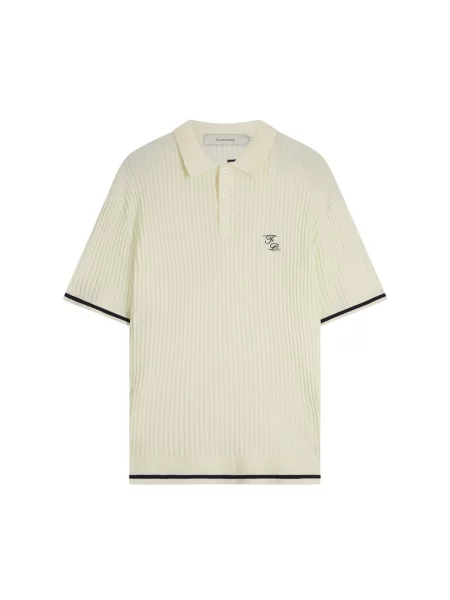 Dzianinowe polo Filling Pieces beżowe