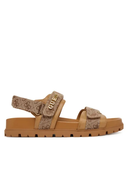 Guess Сандали кафяв