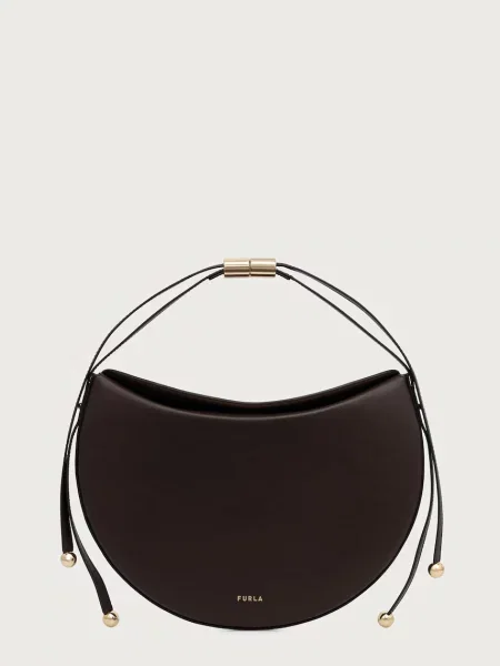 Furla geantă crossbody pentru femei din piele Moonstone M maro