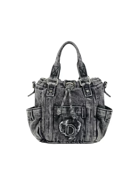 Desigual Geantă tip sac denim negru