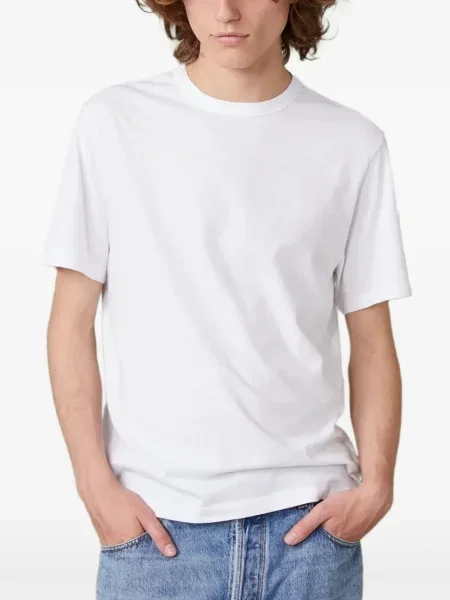 Tricou Officine Générale cu decolteu rotund alb