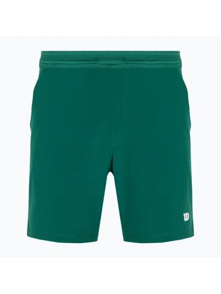 Pantaloni scurți de tenis pentru bărbați Wilson Team 7" courtside green verde