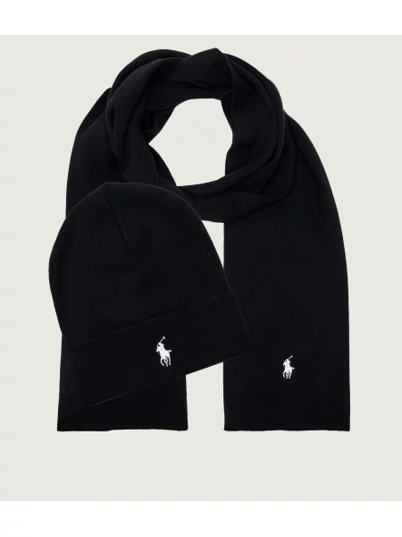 Polo Ralph Lauren Sál és sapka szett fekete