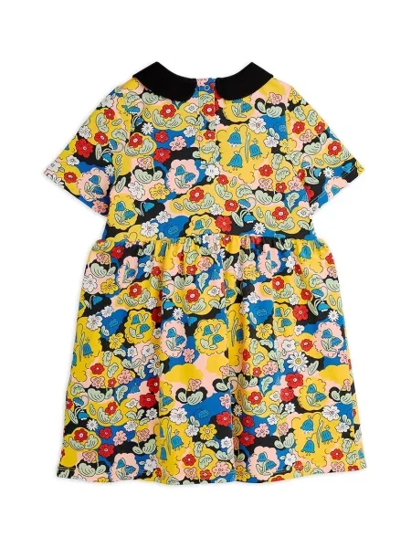 Mini Rodini Dívčí šaty Flowers žluté
