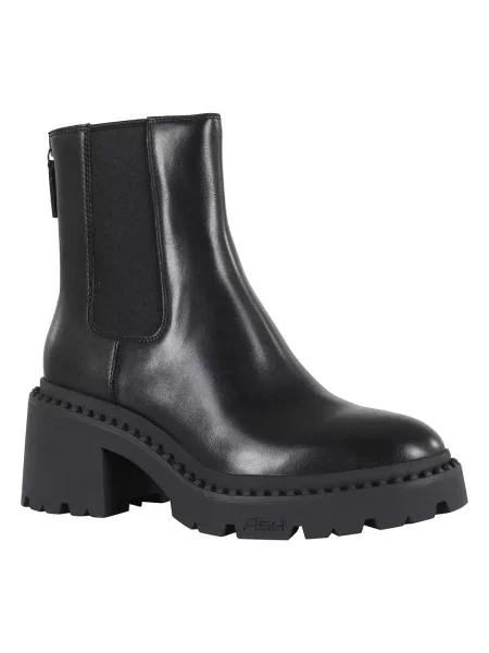 Buty do kostki Ash skórzane czarne