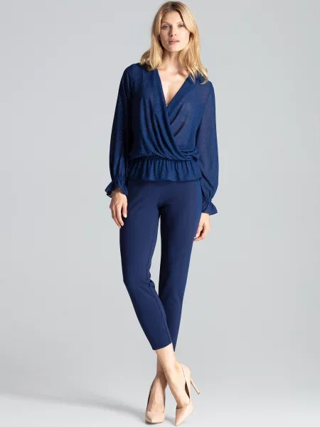 Блуза Figl синьо