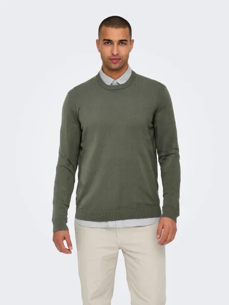 Only & Sons Pulover ONSALEX' gri