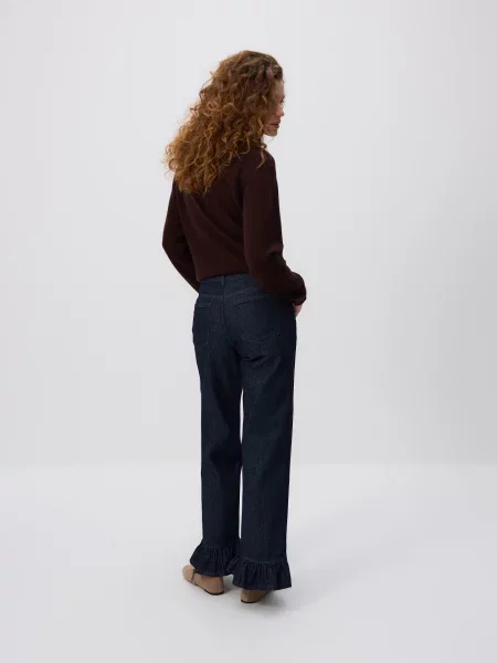 Reserved Джинси з воланами темно-синій сині