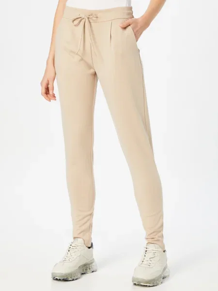 ICHI Pantaloni cutați Kate' bej