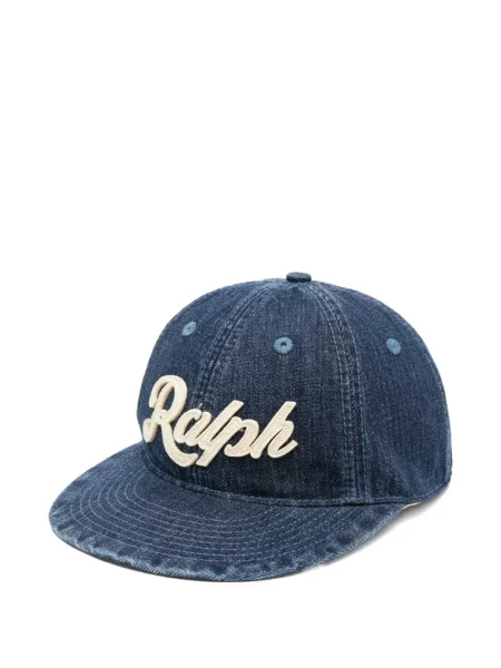 Șapcă Polo Ralph Lauren cu autograf albastru