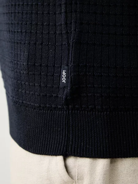 Joop! Kötött pulóver Elio | regular fit | mercerised kék