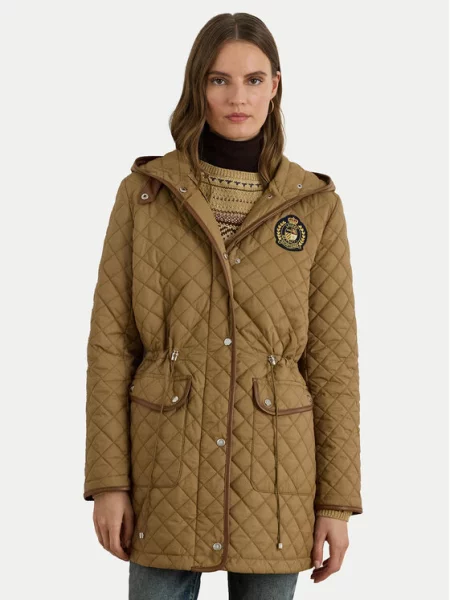 LAUREN RALPH LAUREN Prehodna jakna Straight Fit rjava