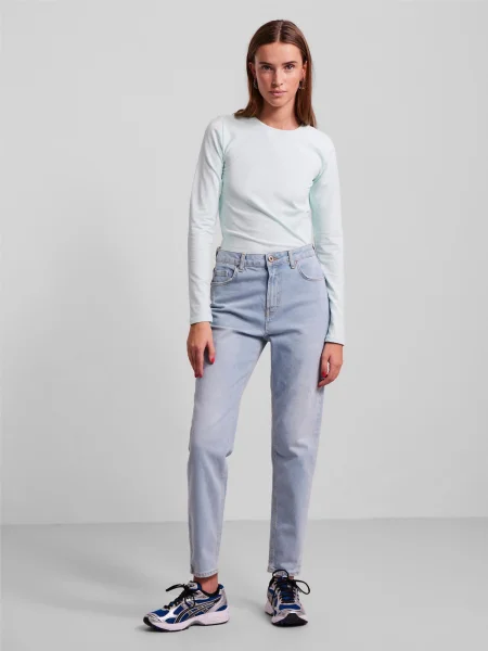 PIECES Jeans denim albastru