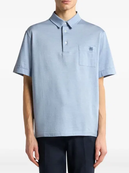 Polo Etro με κέντημα μπλε