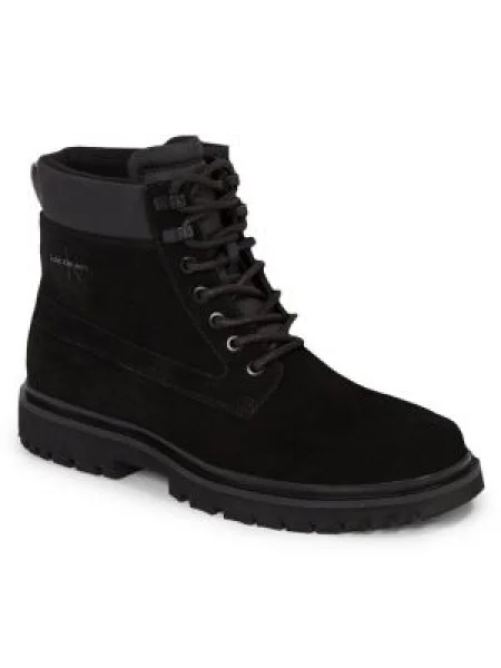 Botine Calvin Klein Jeans din piele negru