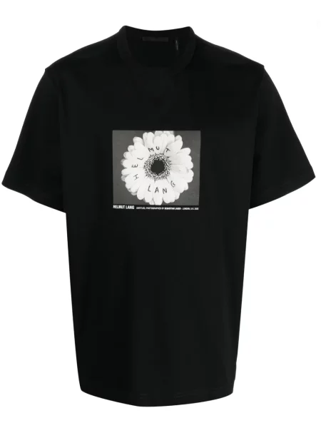 Tricou Helmut Lang cu imagine negru