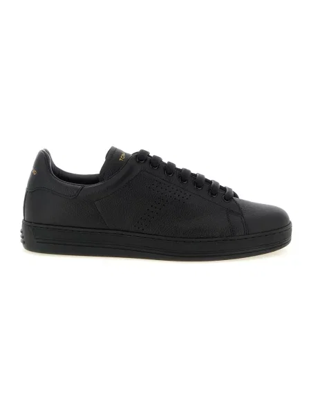 Sneakersy Tom Ford skórzane czarne