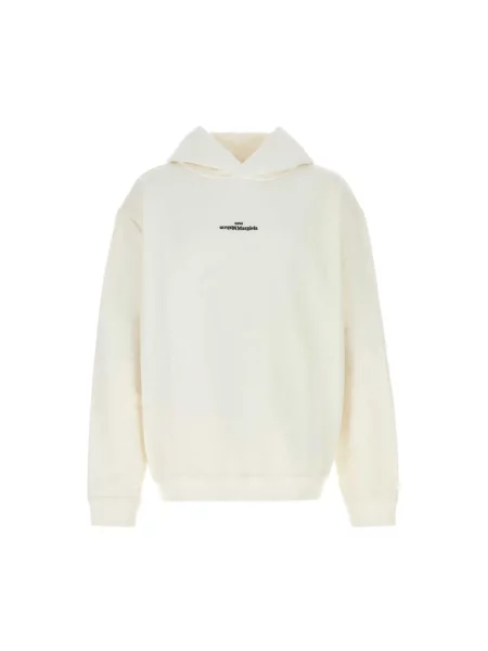 Bluza z kapturem Maison Margiela z kapturem biała