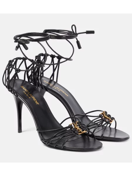 Sandale Saint Laurent din piele negru