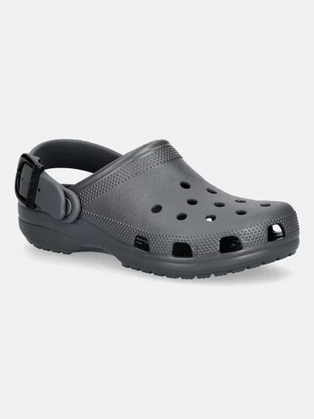 Crocs papuci pentru femei Classic Buckle Clog gri