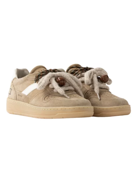 Sneakersy D.a.t.e. skórzane beżowe