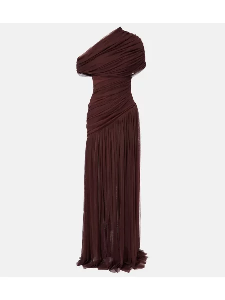 Rochie De La Vali din tul maro