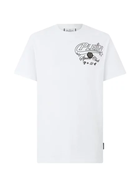 Tricou Philipp Plein cu imagine alb