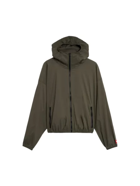 Kurtka The North Face z kapturem czerwona