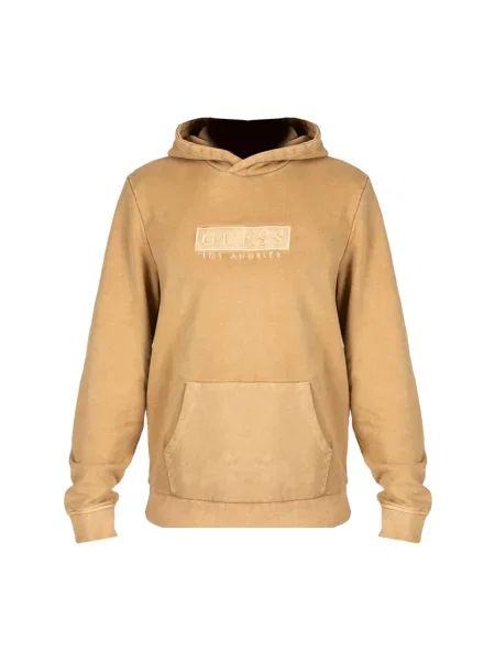 Bluza z kapturem Guess z kapturem beżowa