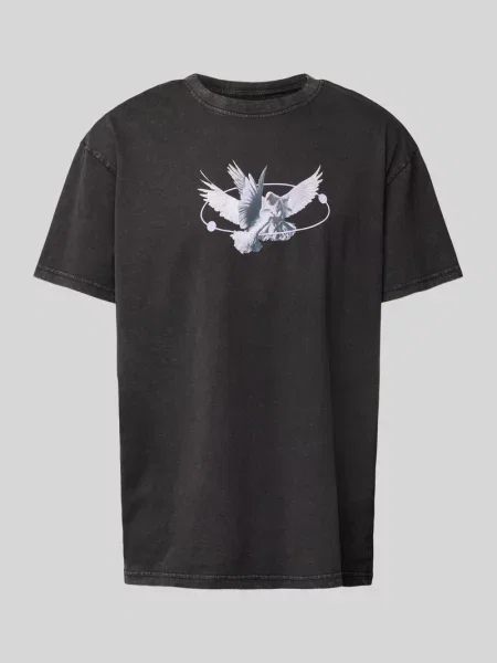 T-shirt z nadrukiem z motywem model ‘VIVE LE LIBERTÉ’ Mister Tee