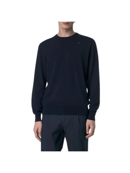 Sweter K-way elegancki niebieski