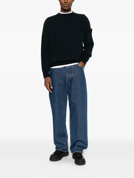 Pulover Stone Island cu strasuri albastru
