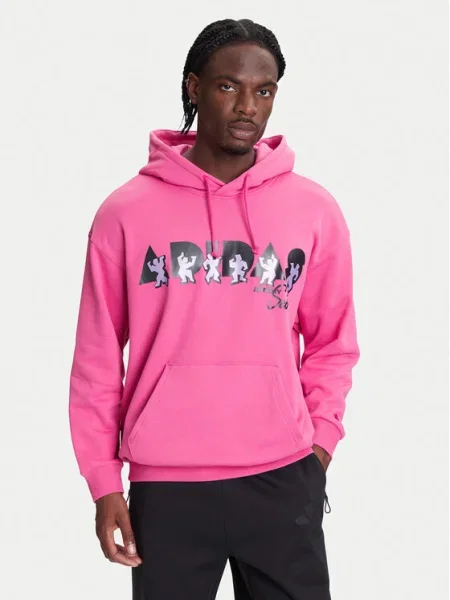Adidas Суитшърт Jeremy Scott Pride Oversize розов