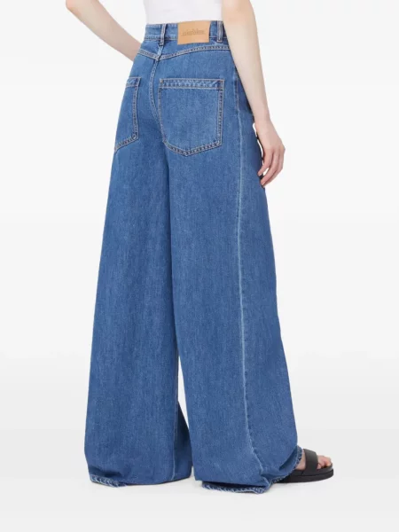 Blugi cu picior larg Max Mara albastru
