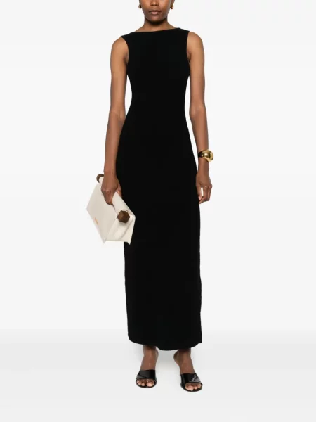 Rochie maxi Sir de costum negru