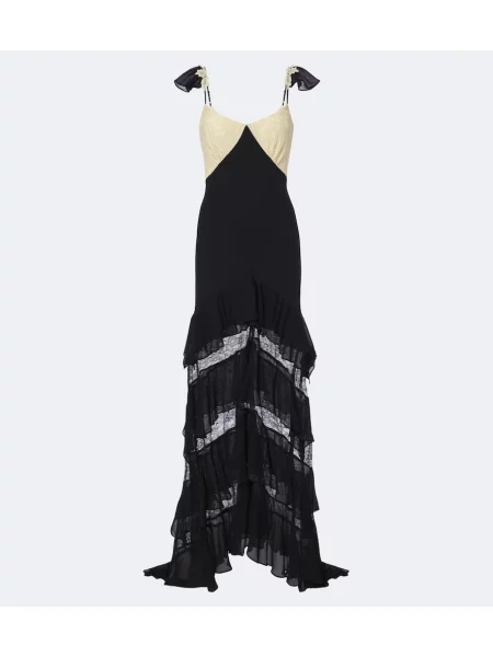 Rochie De La Vali din dantelă negru