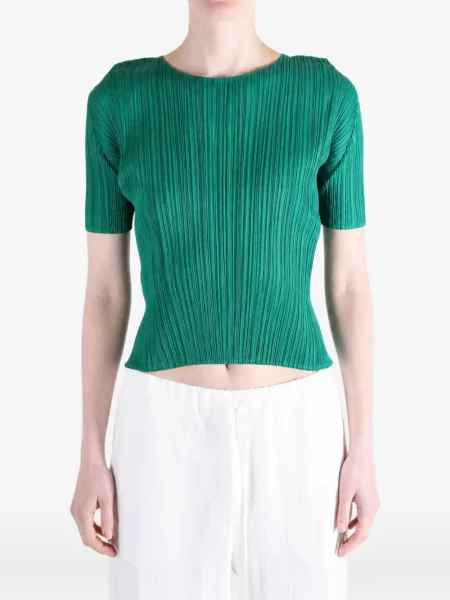 Top Pleats Please Issey Miyake verde